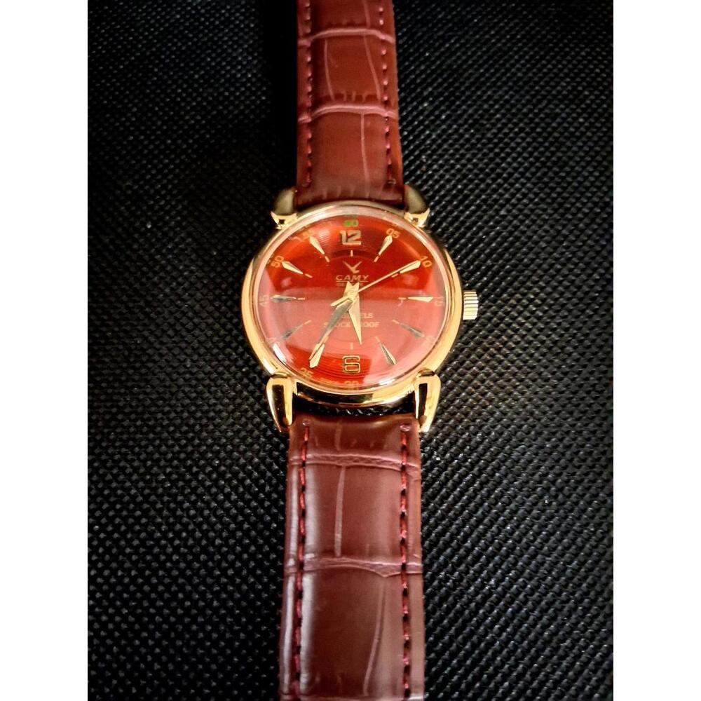 Vintage Camy Men's Leather Mechanical Watch RARE - Picture 5 of 8